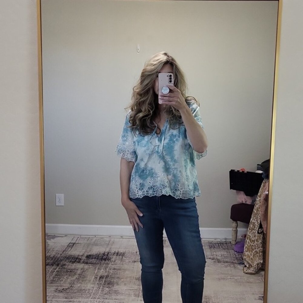 Anthropologie Tie-Dye Boho Top